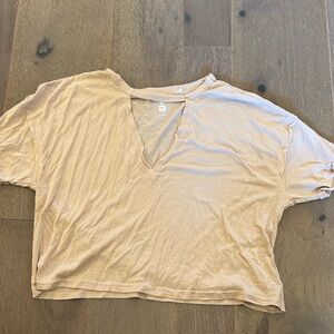 Me to we essentials tan shirt